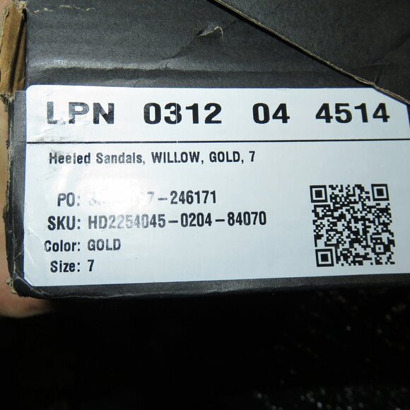 Shoe Dazzle Willow Gold Faux Leather Rhinestone Embellished Stiletto Sandals 7 - Picture 15 of 15